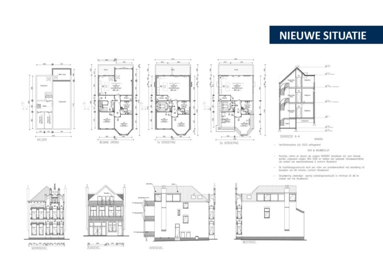 bouwtekening - huidige situatie